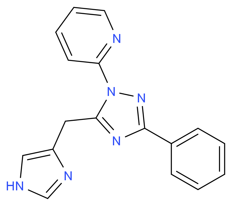 2-[5-(1H-imidazol-4-ylmethyl)-3-phenyl-1H-1,2,4-triazol-1-yl]pyridine_Molecular_structure_CAS_)
