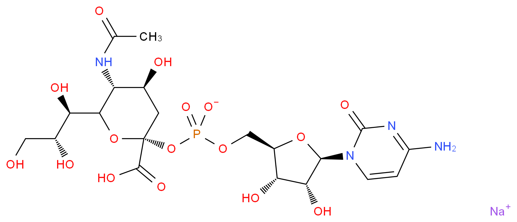 Cytidine-5′-monophospho-N-acetylneuraminic acid sodium salt_Molecular_structure_CAS_3063-71-6)