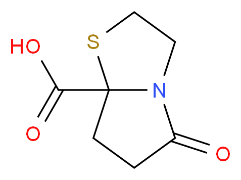 5-oxotetrahydropyrrolo[2,1-b][1,3]thiazole-7a(5H)-carboxylic acid_Molecular_structure_CAS_)