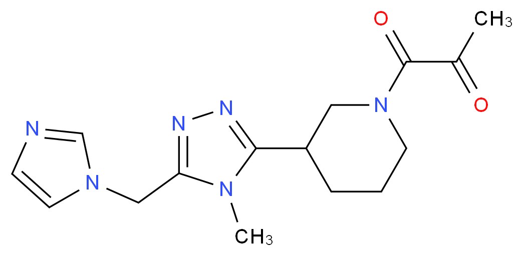1-{3-[5-(1H-imidazol-1-ylmethyl)-4-methyl-4H-1,2,4-triazol-3-yl]piperidin-1-yl}-1-oxoacetone_Molecular_structure_CAS_)