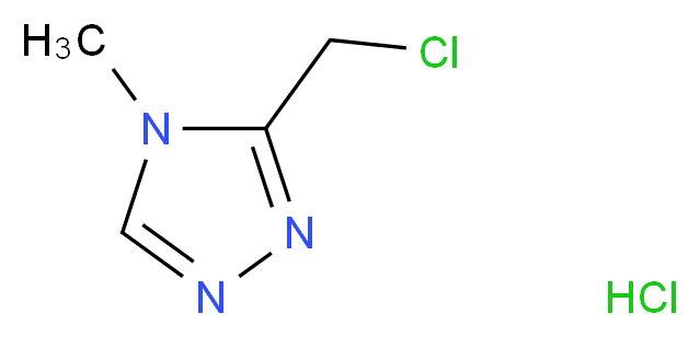3-(chloromethyl)-4-methyl-4H-1,2,4-triazole hydrochloride_Molecular_structure_CAS_)