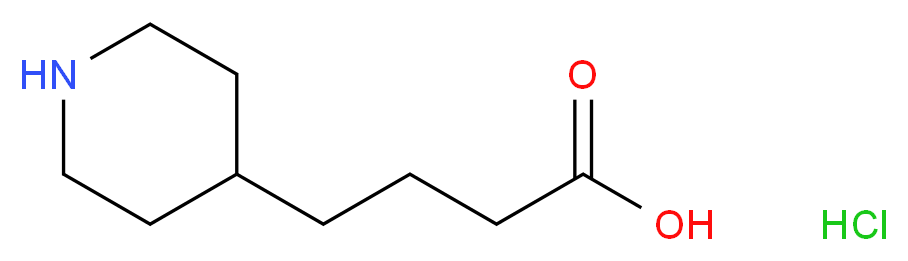 4-Piperidin-4-ylbutanoic acid hydrochloride_Molecular_structure_CAS_)