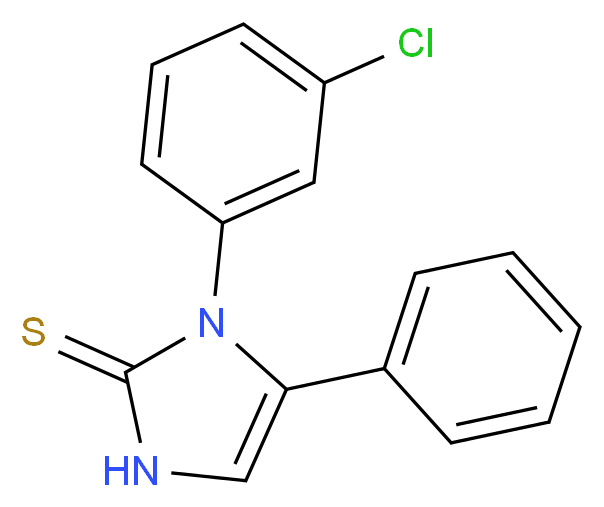 1-(3-chlorophenyl)-5-phenyl-1,3-dihydro-2H-imidazole-2-thione_Molecular_structure_CAS_)