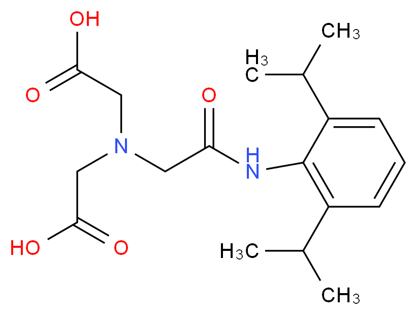 N-(2,6-Diisopropylphenylcarbamoylmethyl)iminodiacetic acid_Molecular_structure_CAS_65717-97-7)