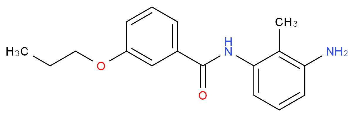 N-(3-Amino-2-methylphenyl)-3-propoxybenzamide_Molecular_structure_CAS_)