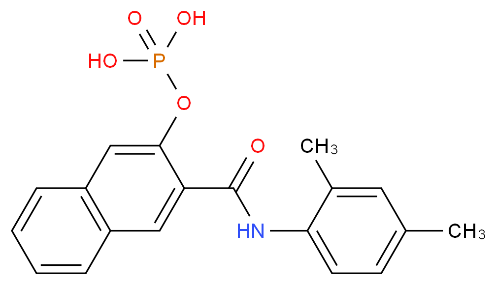 NAPHTHOL AS-MX PHOSPHATE FREE ACID_Molecular_structure_CAS_1596-56-1)