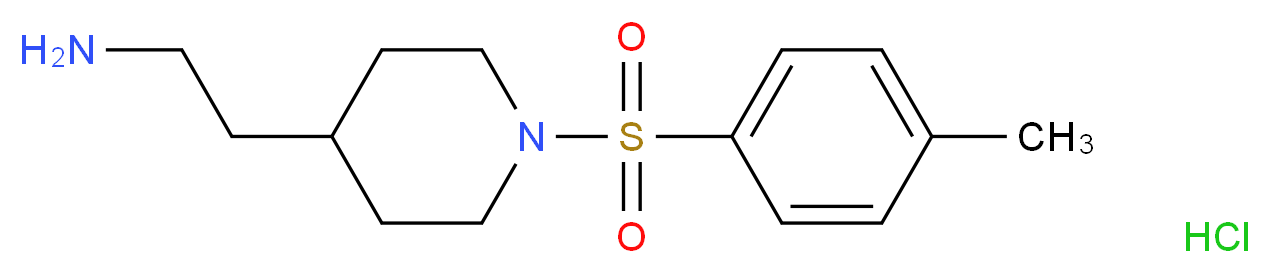 (2-{1-[(4-Methylphenyl)sulfonyl]piperidin-4-yl}ethyl)amine hydrochloride_Molecular_structure_CAS_)