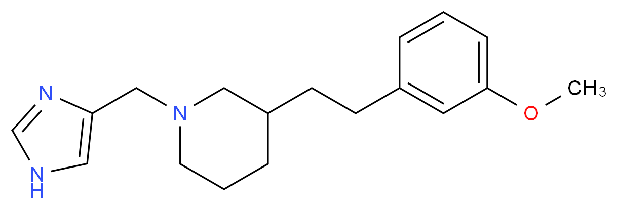 1-(1H-imidazol-4-ylmethyl)-3-[2-(3-methoxyphenyl)ethyl]piperidine_Molecular_structure_CAS_)