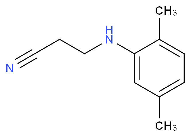 3-[(2,5-dimethylphenyl)amino]propanenitrile_Molecular_structure_CAS_36072-16-9)