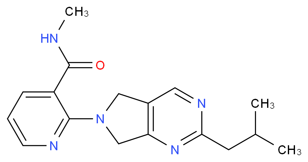2-(2-isobutyl-5,7-dihydro-6H-pyrrolo[3,4-d]pyrimidin-6-yl)-N-methylnicotinamide_Molecular_structure_CAS_)