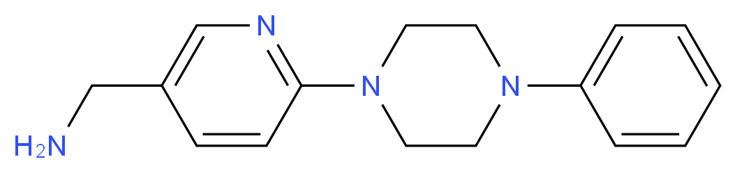 [6-(4-phenylpiperazin-1-yl)pyridin-3-yl]methanamine_Molecular_structure_CAS_)