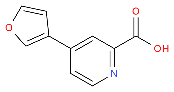 4-(Fur-3-yl)pyridine-2-carboxylic acid_Molecular_structure_CAS_)