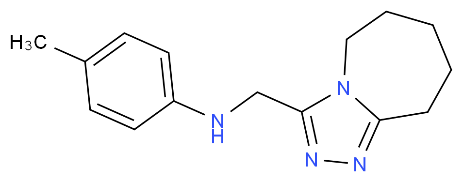 (6,7,8,9-Tetrahydro-5H-[1,2,4]triazolo[4,3-a]azepin-3-ylmethyl)-p-tolyl-amine_Molecular_structure_CAS_)