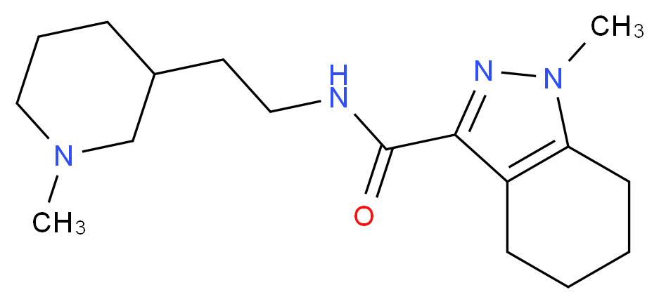 1-methyl-N-[2-(1-methylpiperidin-3-yl)ethyl]-4,5,6,7-tetrahydro-1H-indazole-3-carboxamide_Molecular_structure_CAS_)