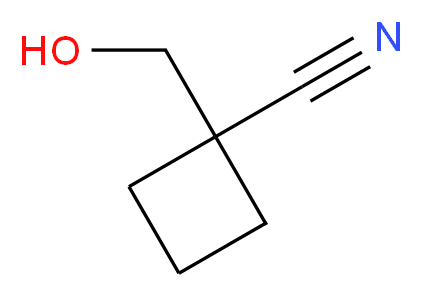 1-(Hydroxymethyl)cyclobutanecarbonitrile_Molecular_structure_CAS_)