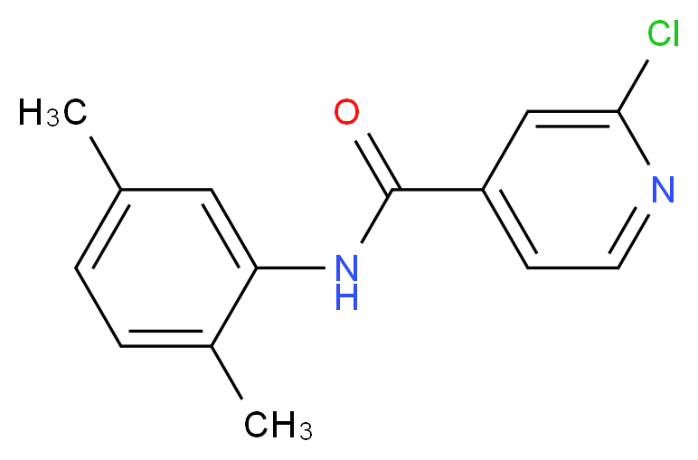 2-Chloro-N-(2,5-dimethylphenyl)pyridine-4-carboxamide_Molecular_structure_CAS_1019383-36-8)