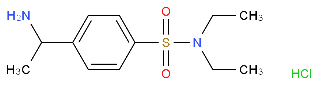 4-(1-aminoethyl)-N,N-diethylbenzene-1-sulfonamide hydrochloride_Molecular_structure_CAS_)