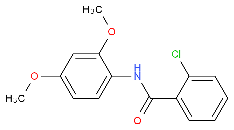 2-Chloro-N-(2,4-dimethoxyphenyl)benzamide_Molecular_structure_CAS_196938-29-1)