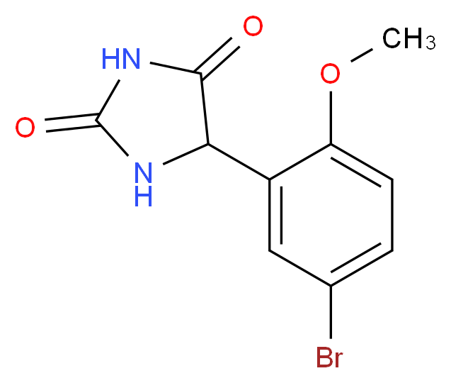 5-(5-bromo-2-methoxyphenyl)imidazolidine-2,4-dione_Molecular_structure_CAS_)