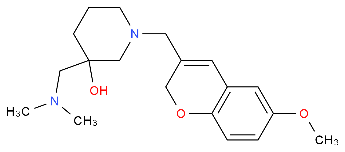 3-[(dimethylamino)methyl]-1-[(6-methoxy-2H-chromen-3-yl)methyl]-3-piperidinol_Molecular_structure_CAS_)
