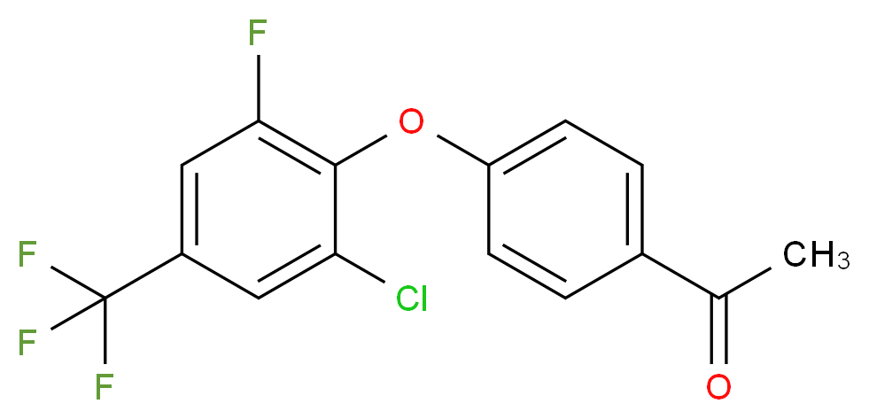 4'-[2-Chloro-6-fluoro-4-(trifluoromethyl)phenoxy]acetophenone 98%_Molecular_structure_CAS_)