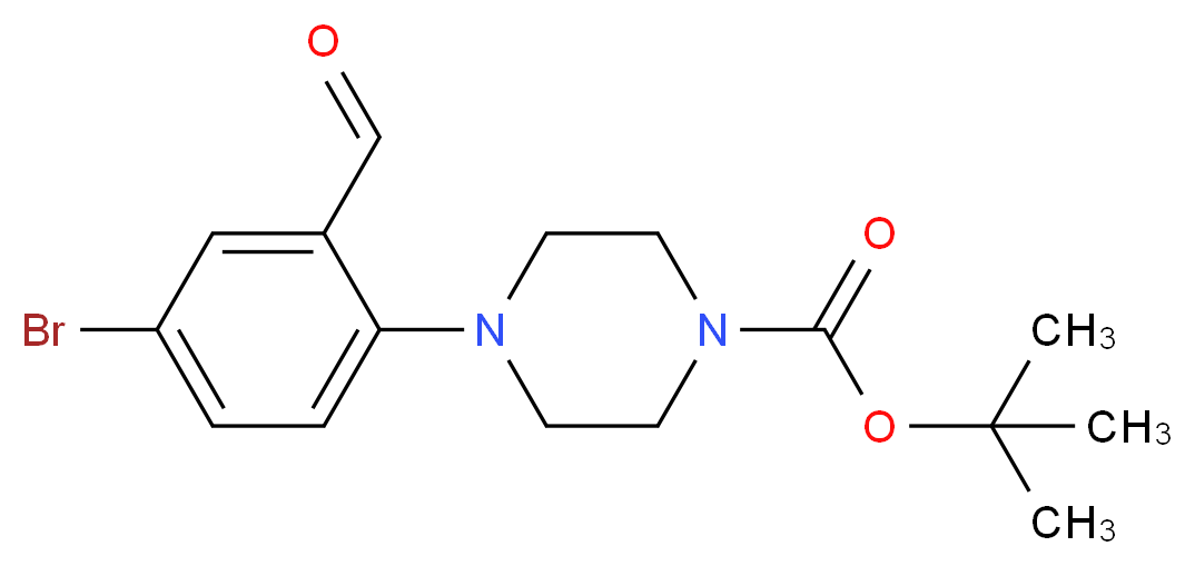 2-(4-Boc-piperazino-1-yl)-5-bromobenzaldehyde_Molecular_structure_CAS_628326-05-6)