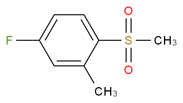 4-Fluoro-2-methyl-1-(methylsulfonyl)benzene_Molecular_structure_CAS_828270-62-8)
