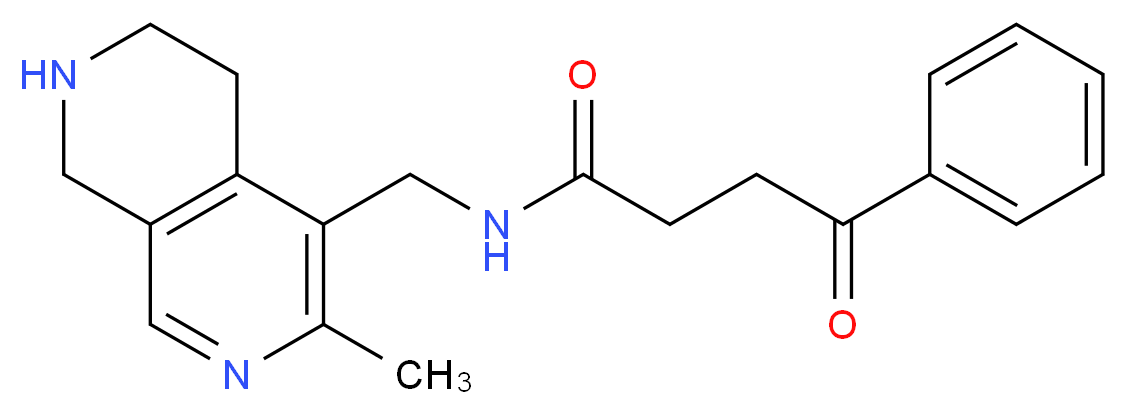 N-[(3-methyl-5,6,7,8-tetrahydro-2,7-naphthyridin-4-yl)methyl]-4-oxo-4-phenylbutanamide_Molecular_structure_CAS_)