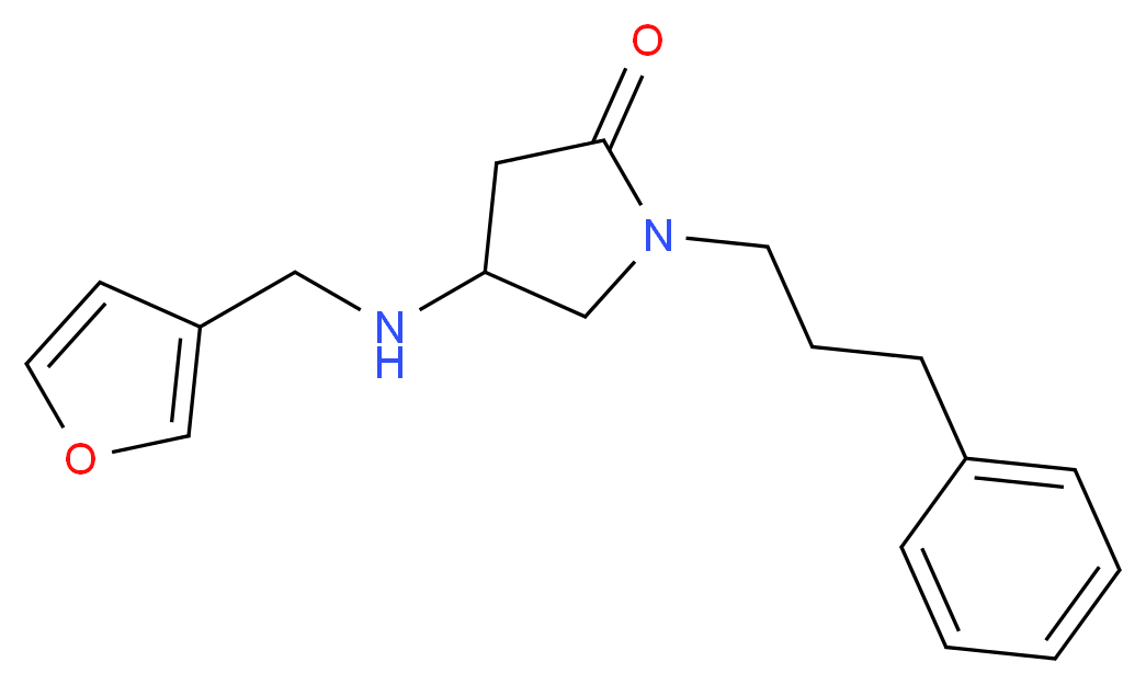 4-[(3-furylmethyl)amino]-1-(3-phenylpropyl)-2-pyrrolidinone_Molecular_structure_CAS_)