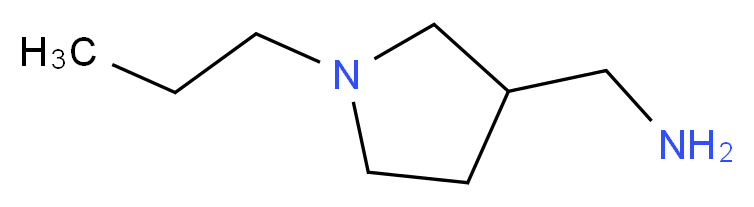 (1-Propyl-3-pyrrolidinyl)methanamine_Molecular_structure_CAS_)