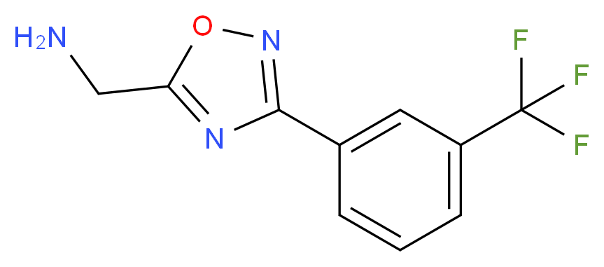(3-[3-(TRIFLUOROMETHYL)PHENYL]-1,2,4-OXADIAZOL-5-YL)METHANAMINE_Molecular_structure_CAS_)