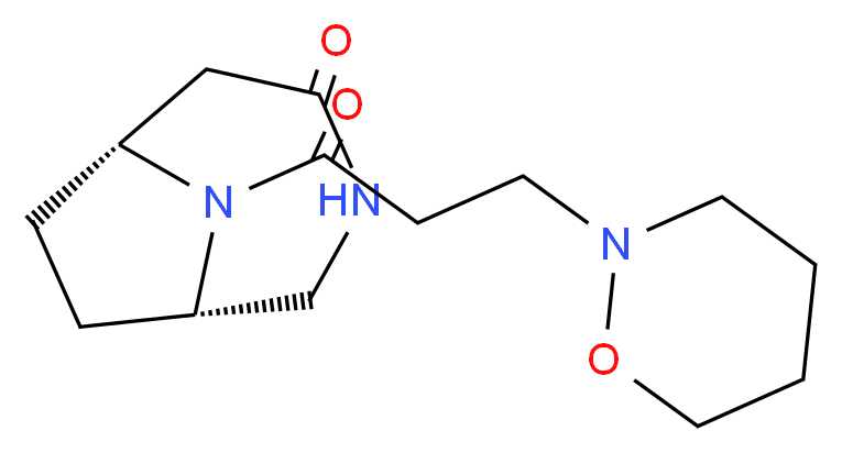 (1S*,6R*)-9-[3-(1,2-oxazinan-2-yl)propanoyl]-3,9-diazabicyclo[4.2.1]nonan-4-one_Molecular_structure_CAS_)