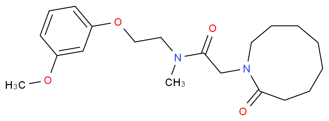 N-[2-(3-methoxyphenoxy)ethyl]-N-methyl-2-(2-oxoazonan-1-yl)acetamide_Molecular_structure_CAS_)