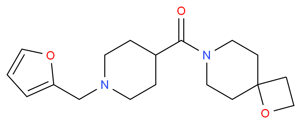 7-{[1-(2-furylmethyl)-4-piperidinyl]carbonyl}-1-oxa-7-azaspiro[3.5]nonane_Molecular_structure_CAS_)