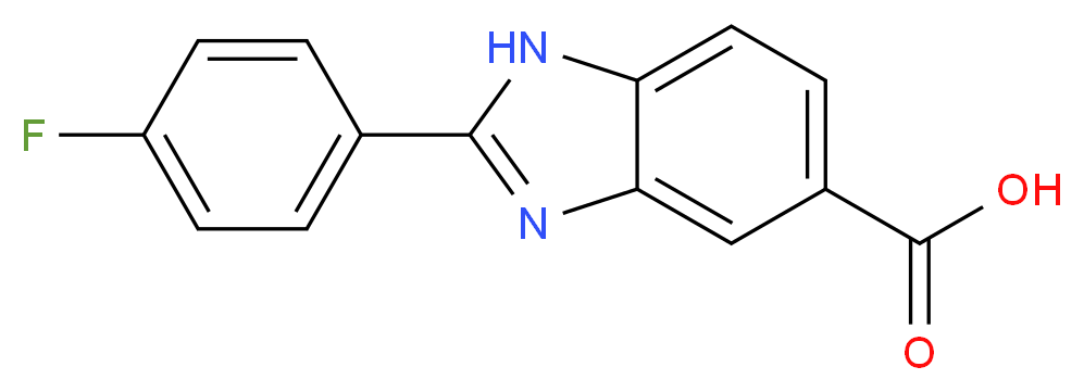 2-(4-Fluorophenyl)-1H-benzimidazole-5-carboxylic acid_Molecular_structure_CAS_)