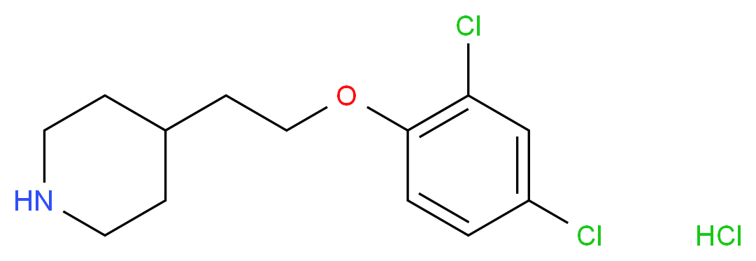 4-[2-(2,4-Dichlorophenoxy)ethyl]piperidine hydrochloride_Molecular_structure_CAS_)
