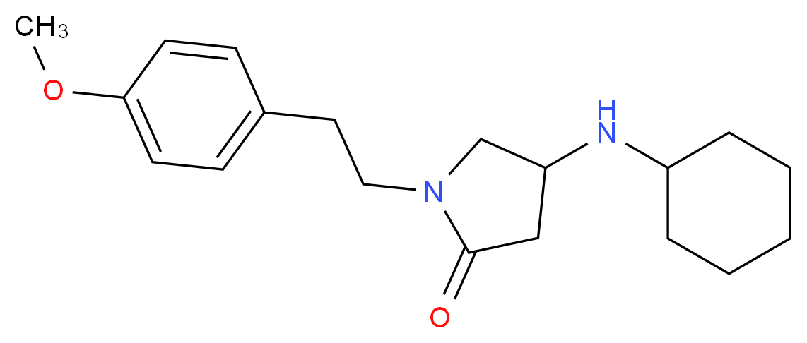 4-(cyclohexylamino)-1-[2-(4-methoxyphenyl)ethyl]-2-pyrrolidinone_Molecular_structure_CAS_)