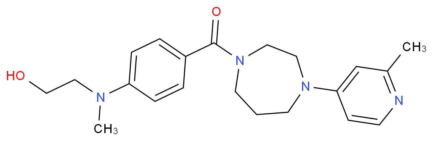 2-[methyl(4-{[4-(2-methyl-4-pyridinyl)-1,4-diazepan-1-yl]carbonyl}phenyl)amino]ethanol_Molecular_structure_CAS_)
