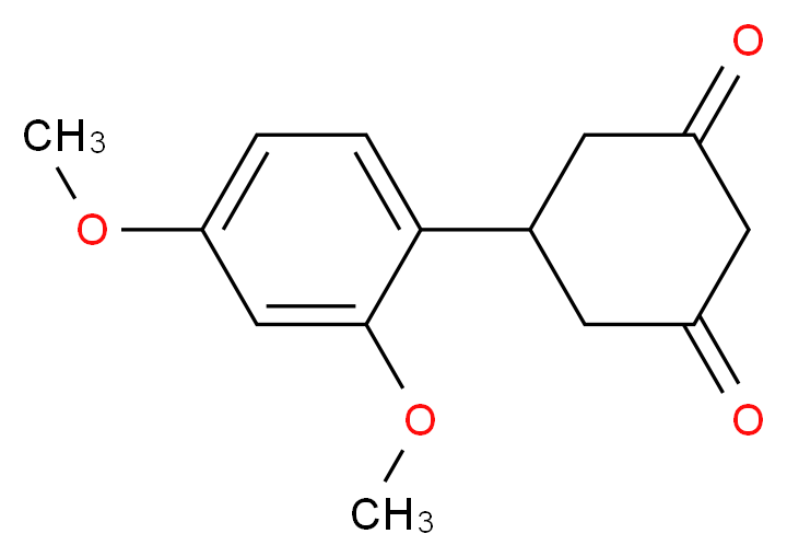 5-(2,4-Dimethoxyphenyl)cyclohexane-1,3-dione_Molecular_structure_CAS_)