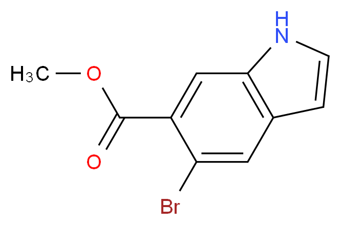 Methyl 5-bromo-1H-indole-6-carboxylate_Molecular_structure_CAS_1227267-28-8)