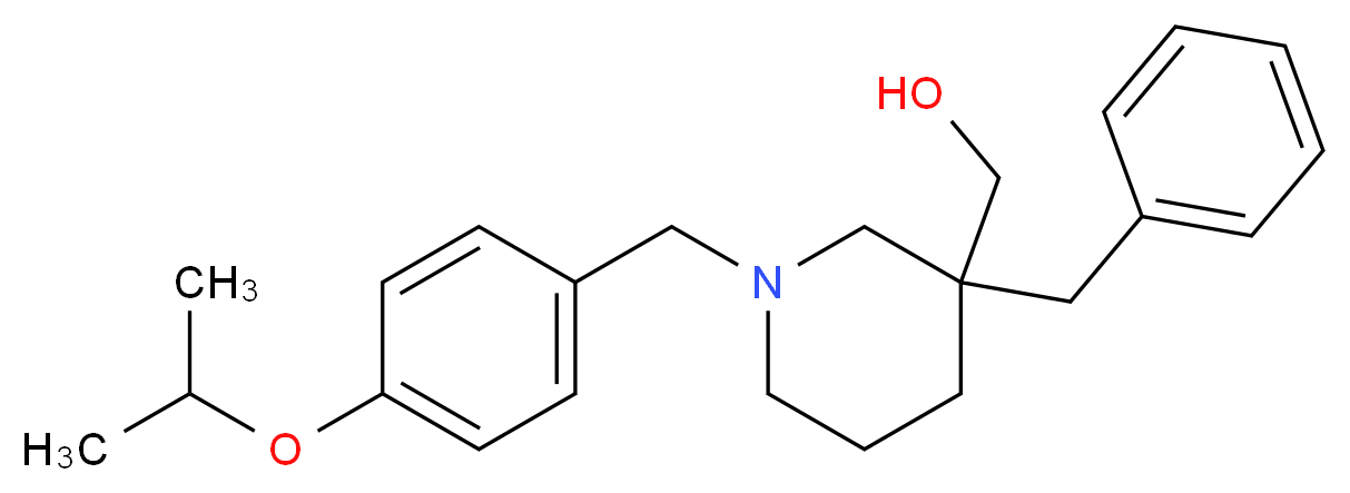 [3-benzyl-1-(4-isopropoxybenzyl)-3-piperidinyl]methanol_Molecular_structure_CAS_)