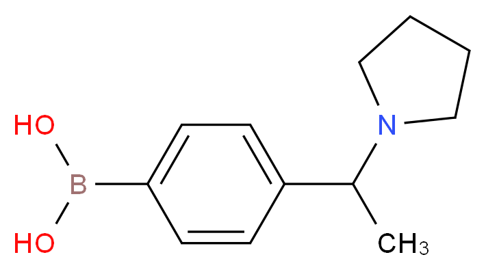 [4-(1-pyrrolidin-1-ylethyl)phenyl]boronic acid_Molecular_structure_CAS_868395-81-7)