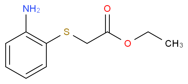 Ethyl 2-aminophenylmercaptoacetate 97%_Molecular_structure_CAS_)
