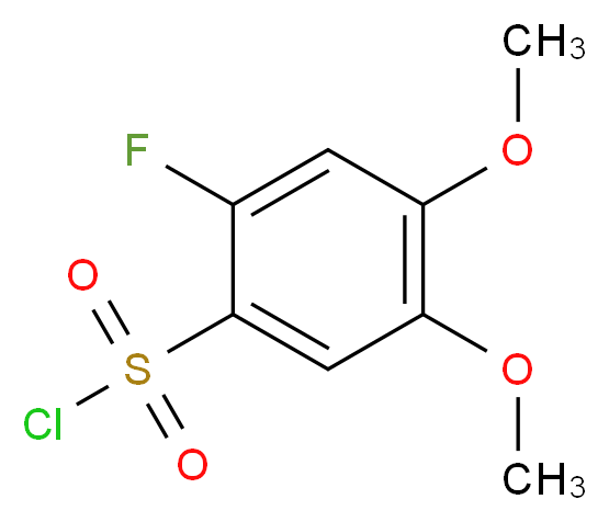 2-fluoro-4,5-dimethoxybenzenesulfonyl chloride_Molecular_structure_CAS_)