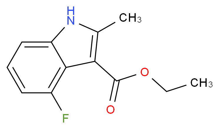 4-Fluoro-2-methyl-1H-indole-3-carboxylic acid ethyl ester_Molecular_structure_CAS_886362-68-1)