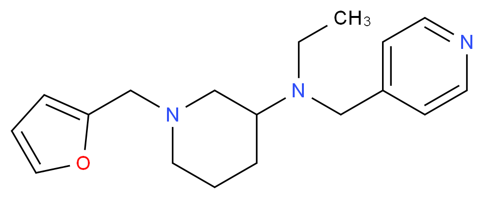 N-ethyl-1-(2-furylmethyl)-N-(4-pyridinylmethyl)-3-piperidinamine_Molecular_structure_CAS_)
