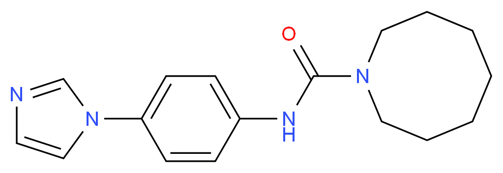 N-[4-(1H-imidazol-1-yl)phenyl]azocane-1-carboxamide_Molecular_structure_CAS_)