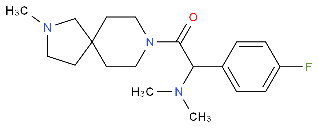 1-(4-fluorophenyl)-N,N-dimethyl-2-(2-methyl-2,8-diazaspiro[4.5]dec-8-yl)-2-oxoethanamine_Molecular_structure_CAS_)
