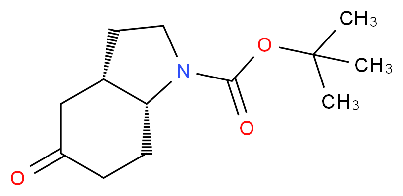 cis-rac-N-Boc-5-oxooctahydro-1H-indole_Molecular_structure_CAS_143268-07-9)