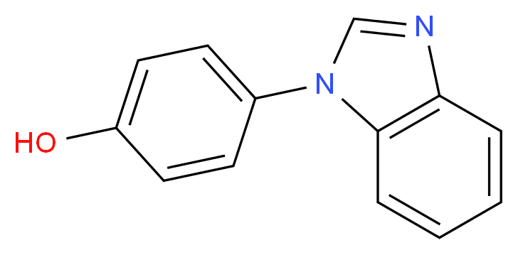 4-(1H-1,3-benzodiazol-1-yl)phenol_Molecular_structure_CAS_)